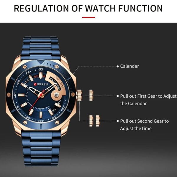 RELOJ CURREN METÁLICO CON CALENDARIO HOMBRE - Image 4