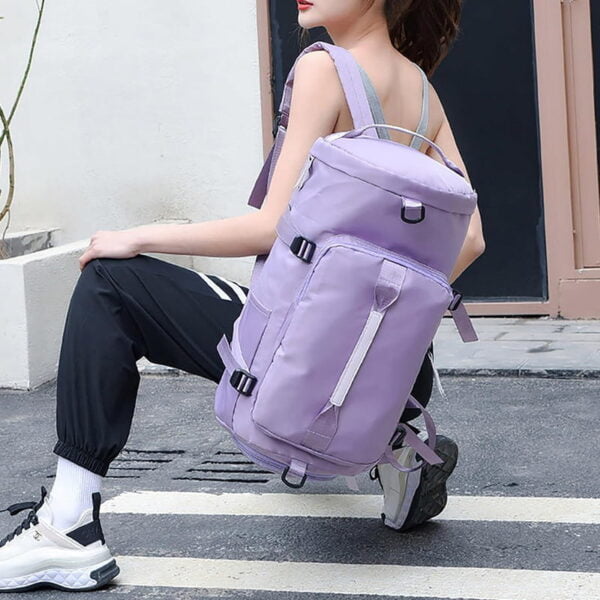 Morral Viajero Maleta De Camping Bolso Rosa - Image 2