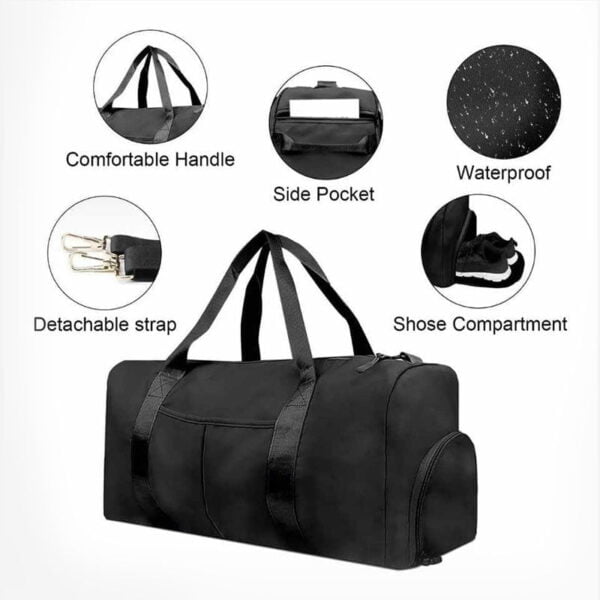 Bolso Deportivo Maletín Para Gimnasio Morral De Viaje Grande - Image 3
