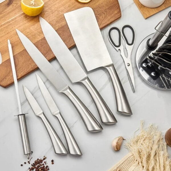 Juego Set Cuchillos De Cocina Acero Inoxidable 9 Piezas - Image 2