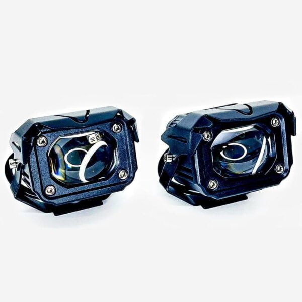 Exploradoras Para Moto Rectangulares Metalica Con lenticular