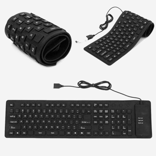 Teclado Flexible Portátil Portable De Goma USB