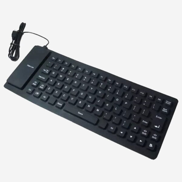 Teclado Flexible Portátil Portable De Goma USB Para PC - Image 4