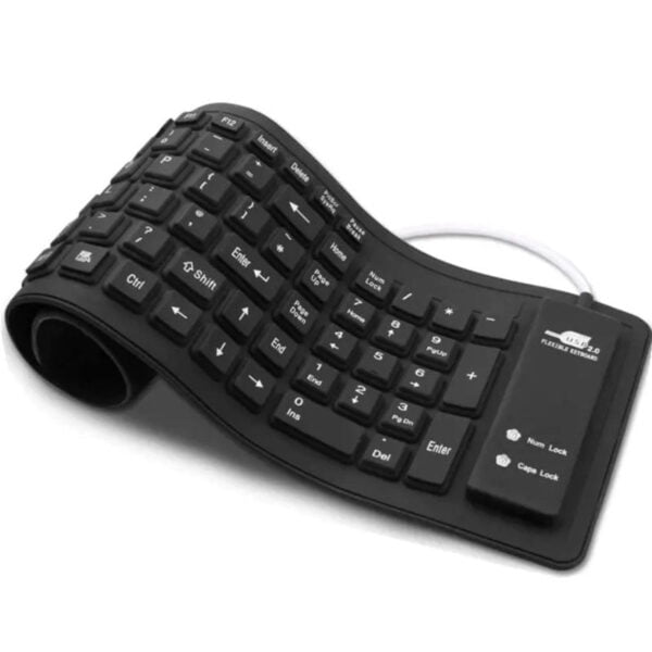 Teclado Flexible Portátil Portable De Goma USB Para PC - Image 3