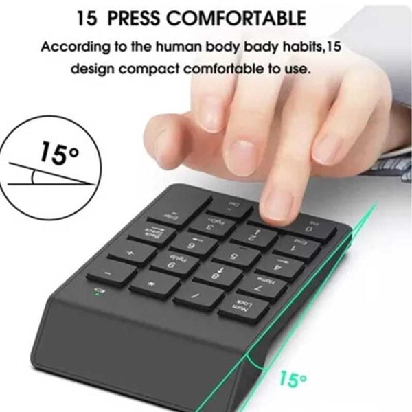Teclado Numérico Inalámbrico Mini Bluetooth Usb - Image 2