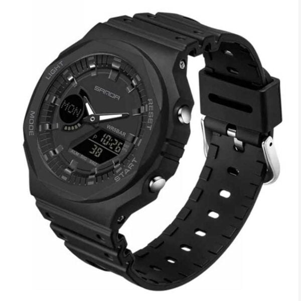 Reloj Sanda 6016 Negro Digital Para Hombre Original - Image 2