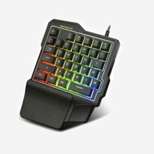 Teclado Gamer Una Mano 35 Teclas Retroiluminado Membrana