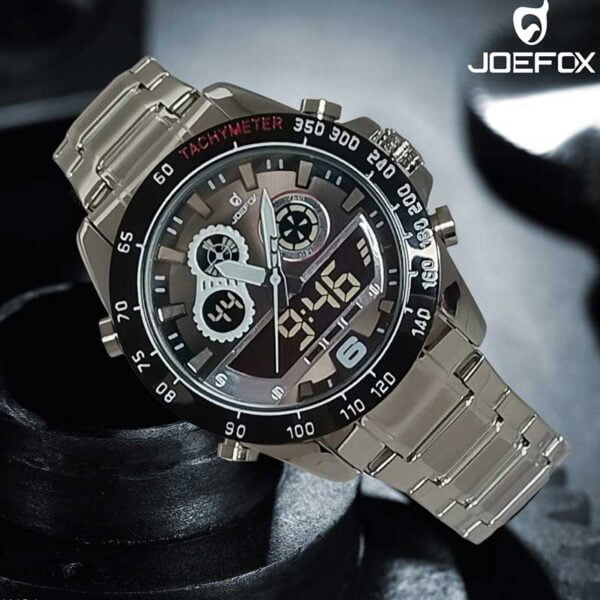 Reloj Joefox Original Metálico Doble Hora Hombre - Image 2