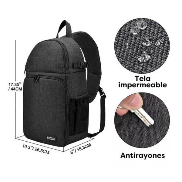 Morral Cruzado Bolso para cámara Fotográfica Profesional - Image 3