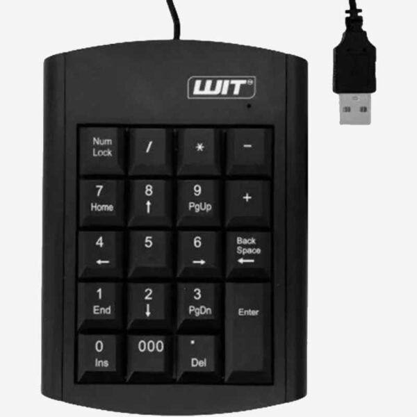 Teclado Numérico Usb Pad Mini Ergonómico WIT TU-500N