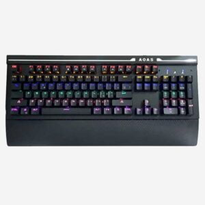 Teclado Mecánico Gamer Tecla Cambiable Luz Rgb Ergonómico