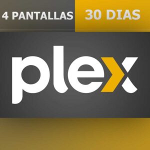 Plex 4 Pantallas | 1 Mes De Streaming | LanShoppe