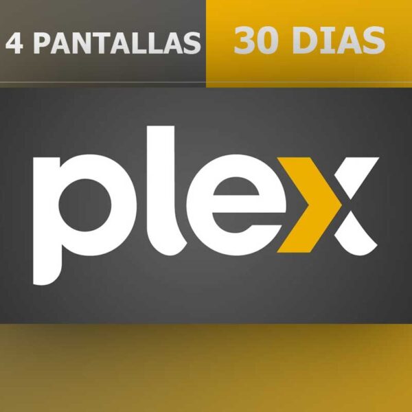 Plex 4 Pantallas | 1 Mes De Streaming | LanShoppe
