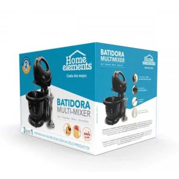 Batidora De Pedestal Home Elements He-504e Negra 120v - Image 4