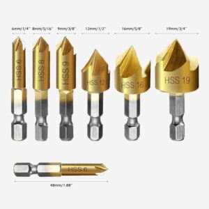 Set De Brocas Perforadoras Para Madera Metal Mandril Rápido
