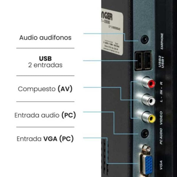 Televisor Challenger 32 Pulgadas Led HD TDT Pantalla Plana - Image 4