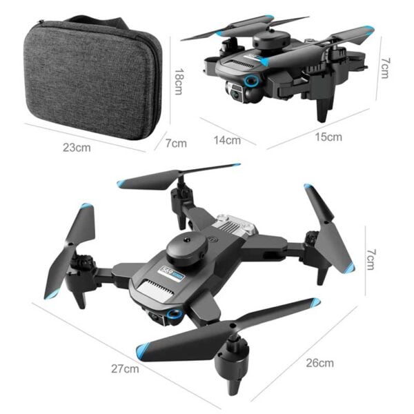 Drone Plegable Sensor De Obstaculos Cámara Dual Hd S69 - Image 4