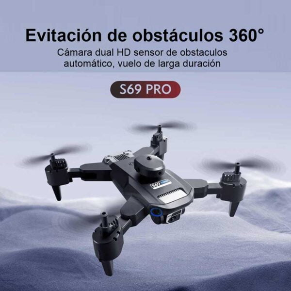 Drone Plegable Sensor De Obstaculos Cámara Dual Hd S69 - Image 3
