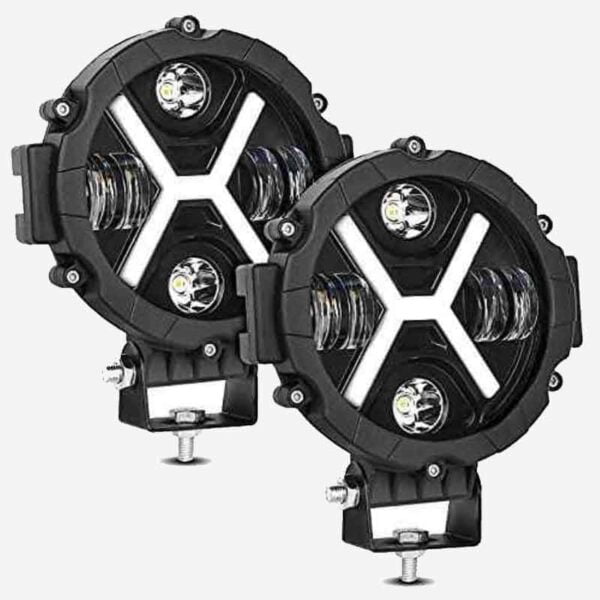 Exploradoras LED Redondas 7" Multi voltaje 20,000 Lúmenes