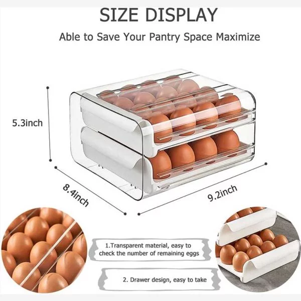 Organizador De Huevos Soporte Para Huevos De 32 Espacios - Image 4