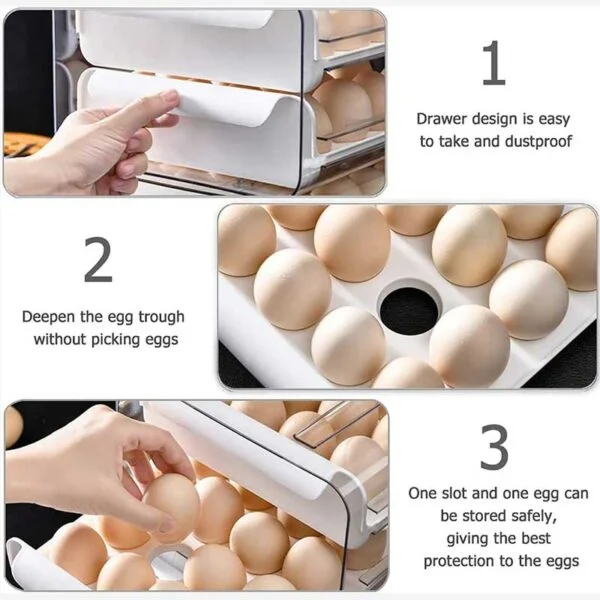 Organizador De Huevos Soporte Para Huevos De 32 Espacios - Image 2