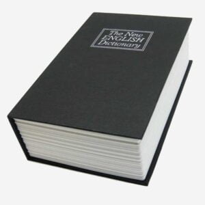 Caja Fuerte En Forma De Libro Caja Menor Con Llave negro