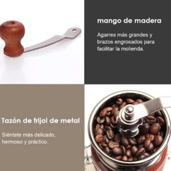 Molinillo De Café Manual Con Ajuste En Cerámica Sin Calor - Image 3