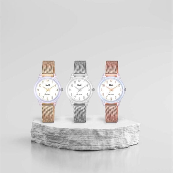 Reloj Para Mujer Q&Q Contramarcado Original Inoxidable - Image 2