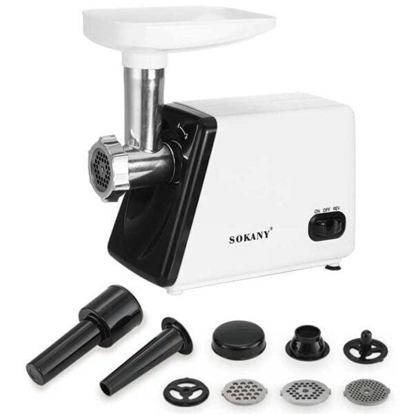 Molino Eléctrico Para Carne Maíz 2500w Con Embutidor Sokany - Image 4