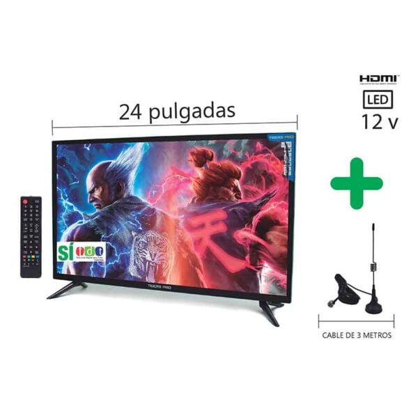 Televisor Led 24 Pulgadas HD Con TDT Integrado Tv Box 4k - Image 2