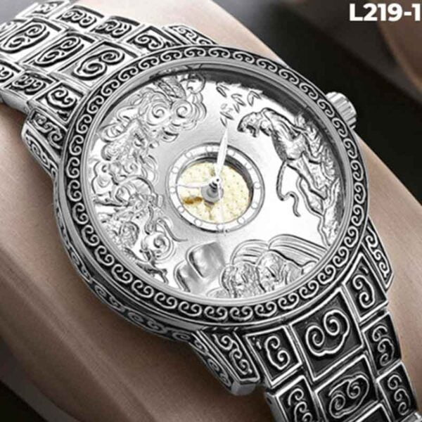 Reloj SUCCESS WAY Envejecido Grabado Metal Vintage Unisex - Image 3