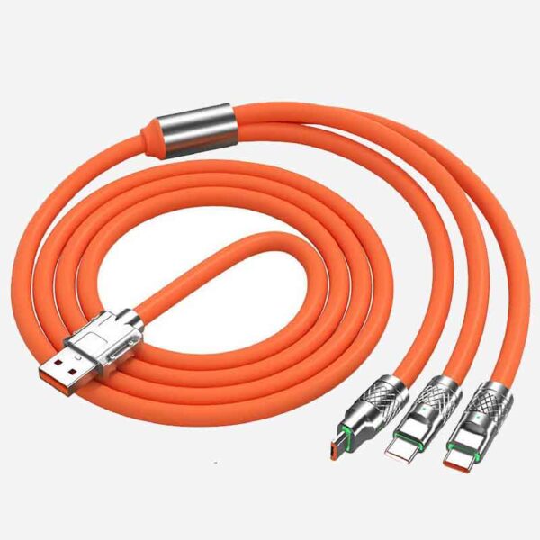 Cable Múltiple 3 En 1 Carga Super Rápida Aleación De Zinc