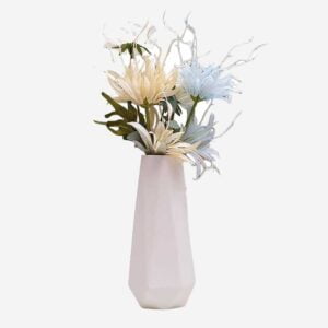 Florero Jarrón Minimalista Decorativo Diseño Frutal Blanco