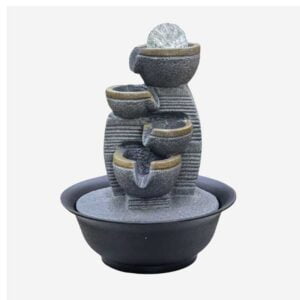 Fuente De Agua Decorativa En Poliresina Con Iluminación