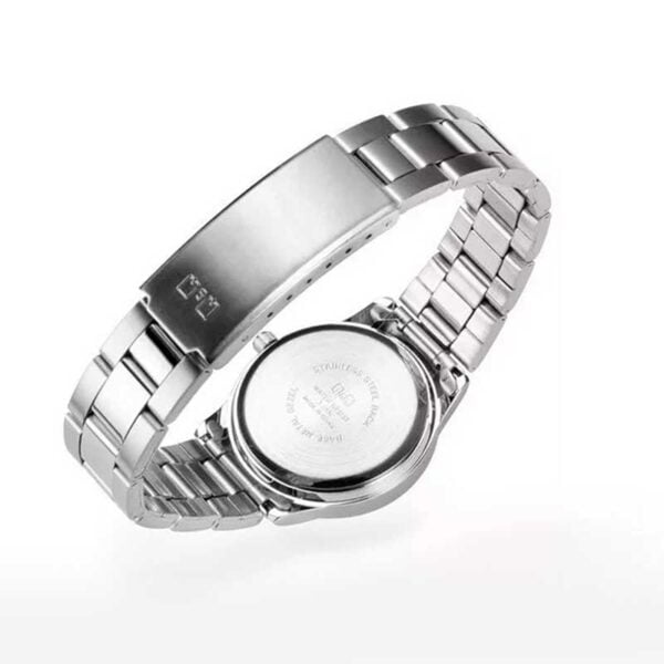 Reloj Mujer Elegante Q&Q Acero Plateado Dama Con Estuche - Image 2