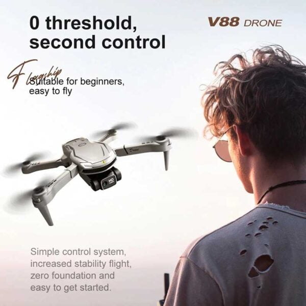 Drone Plegable Wifi Incluye Dos Baterías y Maletín RC FPV - Image 2