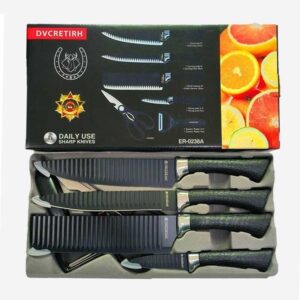 Set de Cuchillos Cocina Corrugados Antideslizantes Zirconio