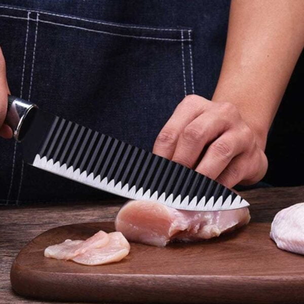 Set de Cuchillos Cocina Corrugados Antideslizantes Zirconio - Image 2