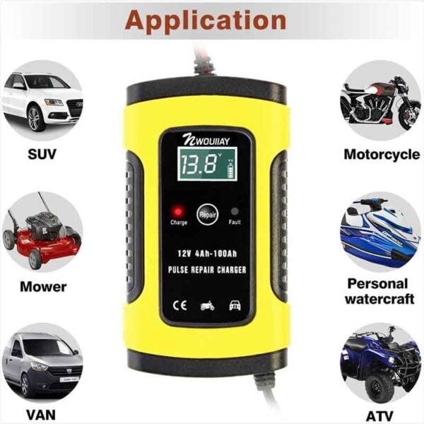 Cargador Reparador De Baterías Carros Motos 12v Tester - Image 3
