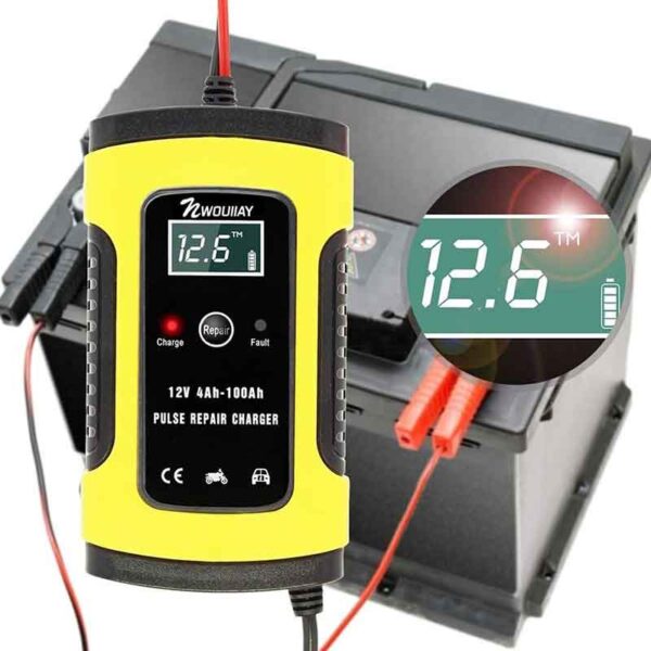 Cargador Reparador De Baterías Carros Motos 12v Tester - Image 2