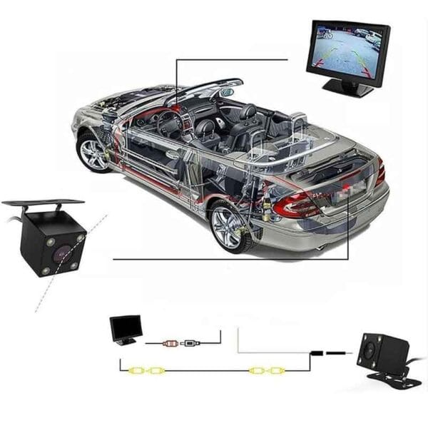 Cámara De Reversa Para Carro HD Led Impermeable - Image 4
