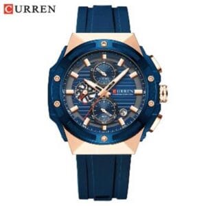 Reloj Curren 8462 Silicona Cronógrafos Funcionales