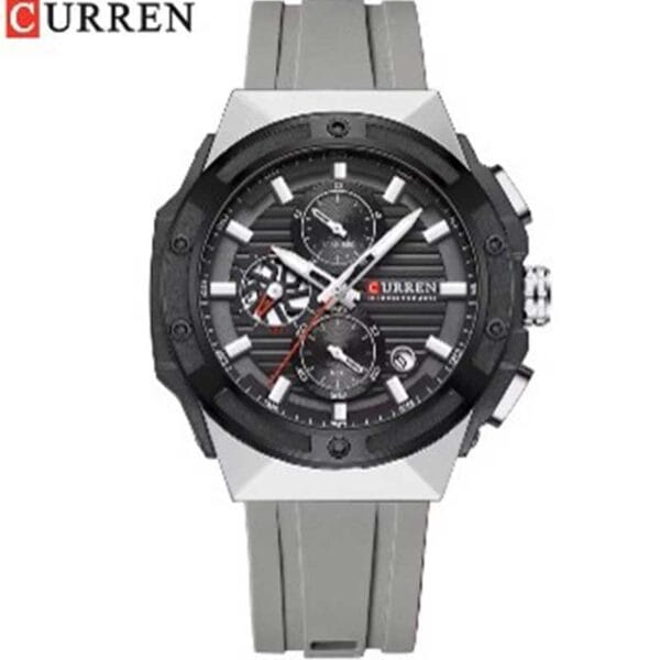 Reloj Curren 8462 Silicona Cronógrafos Funcionales - Image 4