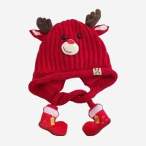Gorro De Lana Navidad Para Niños Diseño Reno