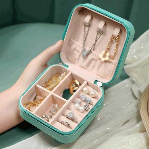 Joyero Pequeño Para Viajes Organizador De Joyas - Image 3
