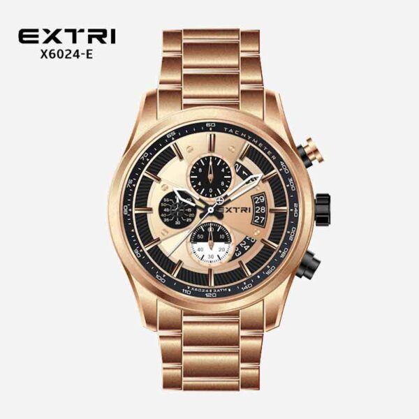 Reloj Extri Cronógrafos Metálico Para Hombre X6024