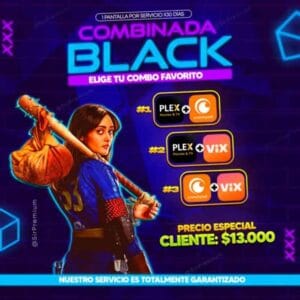 Combo Plex y Vix o crunchyroll 1 Mes De Streaming