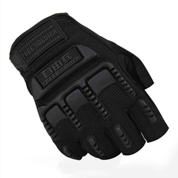 Guantes Medio Dedo Para Moto Tácticos Antideslizantes - Image 3