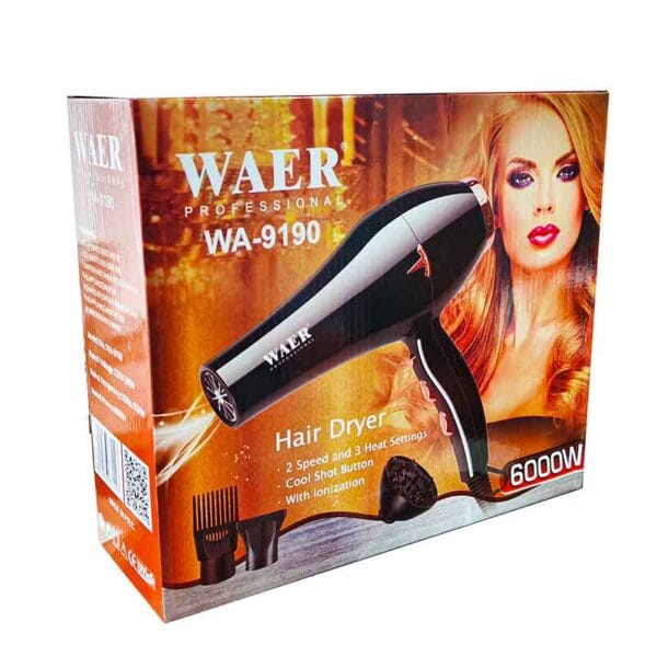 Secador Waer Secador De Cabello WA-9190 Multivoltage 02