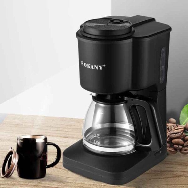 Cafetera Eléctrica Sokany Semiautomática 6 Tazas 900 ml - Image 4